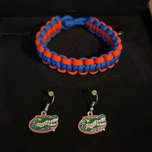Florida Gators Earring and Bracelet Set 🧡💙